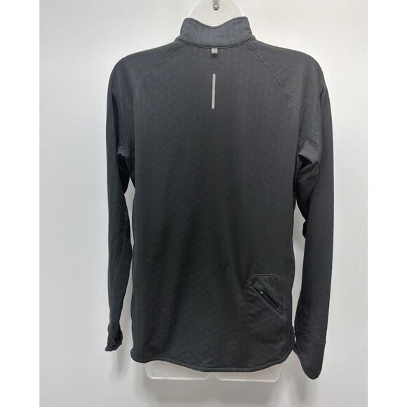 Nike Dri Fit Running 1/4 Zip Long Sleeve Hooded Womens Large Gray - Picture 2 of 7